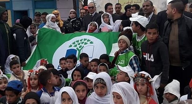 سيدي إفني : مجموعة مدارس الرازي تحصل على اللواء الأخضر الدولي للبيئة