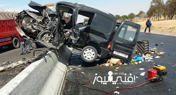 مصرع شخصين واصابة 6 اخرين بجروح في حادثة سير بين تيزنيت و اكادير