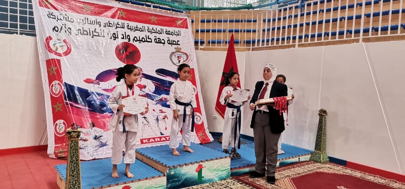 أبطال وبطلات جمعية للكراطي بميراللفت سيدي إفني يحصدون 20 ميدالية بالبطولة الجهوية